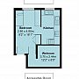 Stanmer Court accessible room floorplan. The bedroom is 2.8 metres by 4.9 metres (or 9 foot 2 inches by 16 foot 1 inch). The wetroom is 3.7 metres by 2.44 metres (or 12 foot 2 inches by 8 foot).