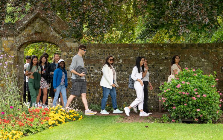 Summer School students explore Southover Grange in Lewes