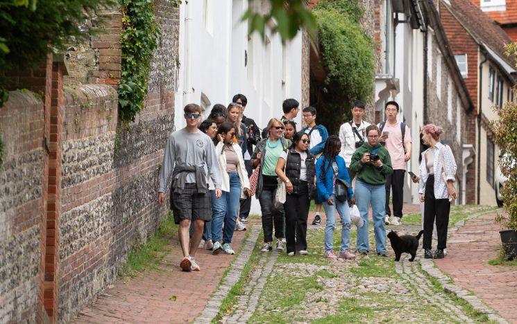 Summer School students dress up in historical costumes in Lewes