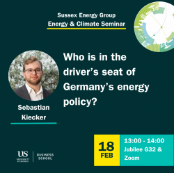 Poster of Sebastian Kiecker's Energy & Climate Seminar
