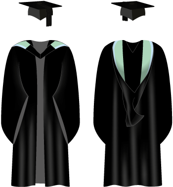 Black And Yellow Graduation Gown with Hood, Size: Large at Rs 350/piece in  New Delhi