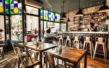 The interior of Plateau restaurant in The Lanes area of Brighton