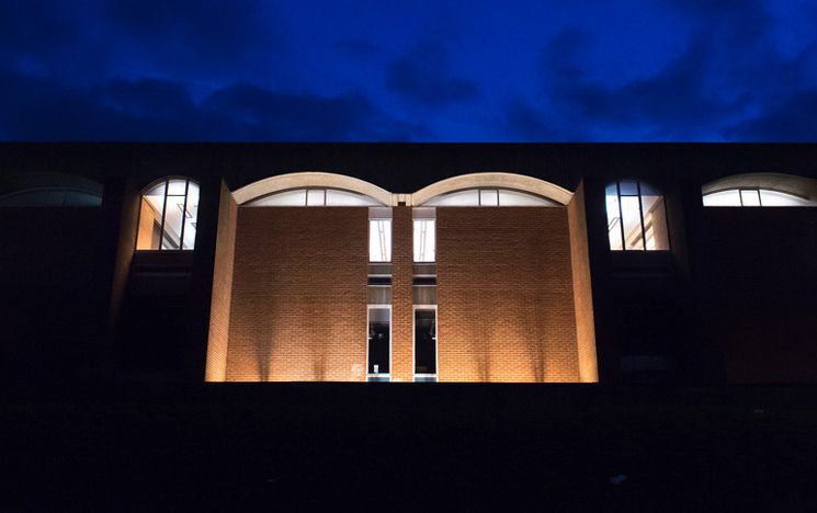 Library at night