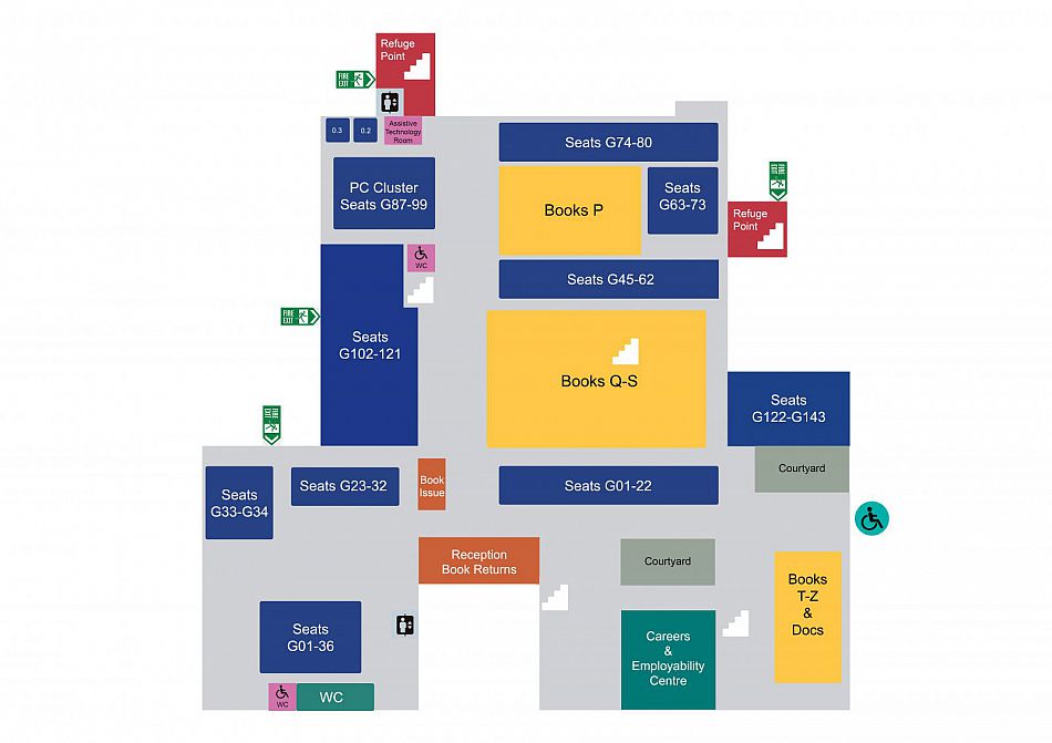 Map of Library Ground Floor