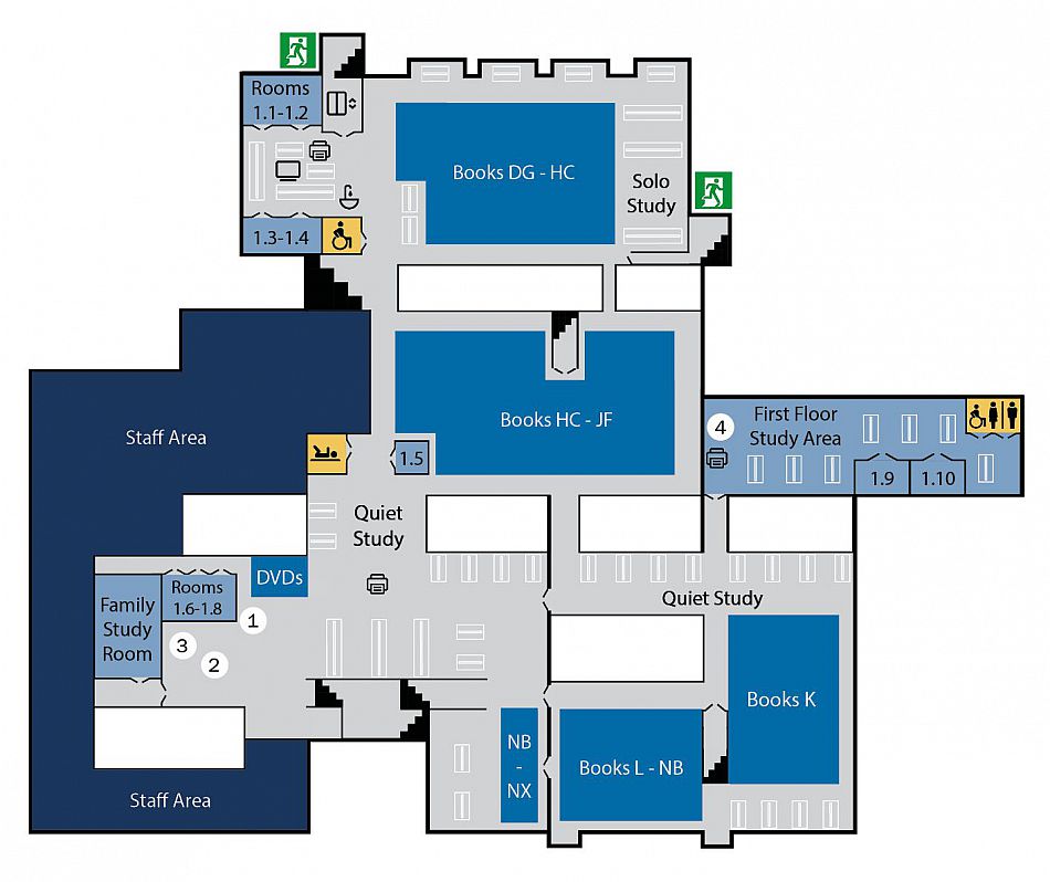 Library First Floor Plan
