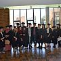 Students with robes and mortar boards