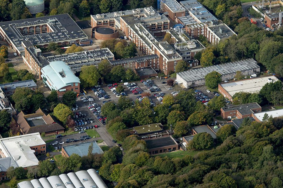 aerial view of campus October 2017
