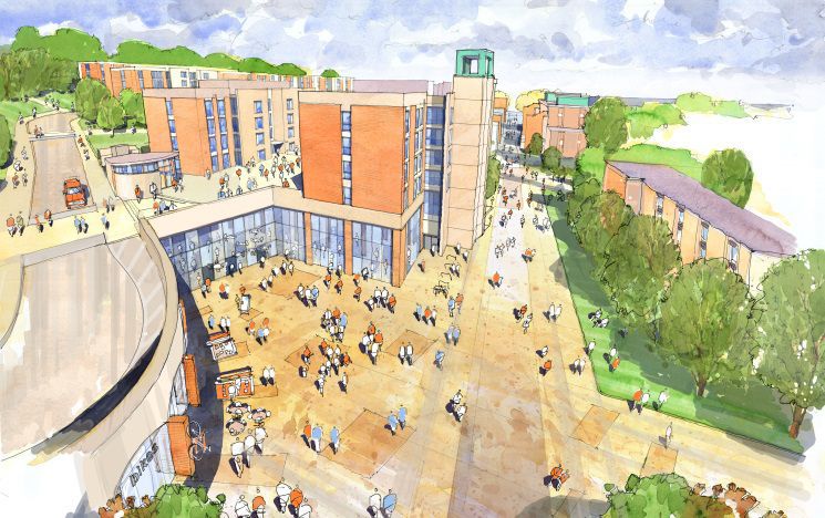 An illustration of the new Student Centre