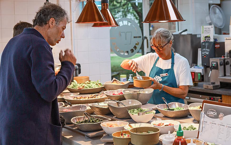 Interior of the Veg Bowl cafe