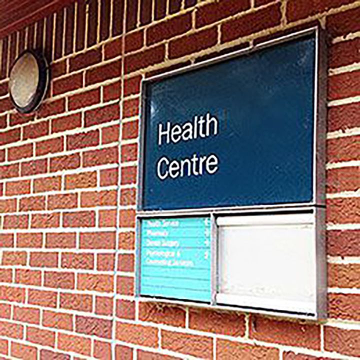 Health Centre sign