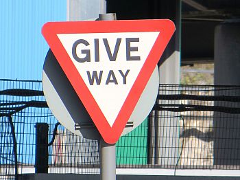 Give way sign