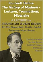 Stuart Elden Lecture Poster