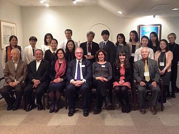 Tokyo reception group during PVC and Sussex delegation visit to Japan November 2015
