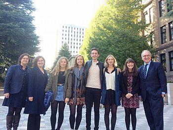Sussex delegation with Sussex students at Waseda, Japan November 2015
