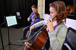 Pupils at Southover Primary School (Lewes) learning to play classical music with specially connected iPads