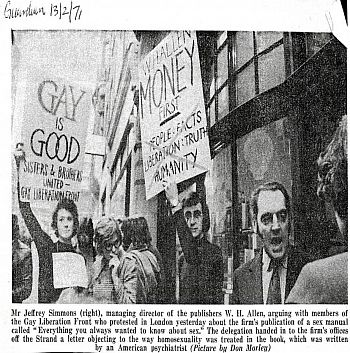 Gay Liberation Front, newspaper cutting The Guardian 13 Feb 1971