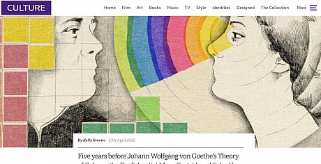 Screenshot BBC Culture article by Kelly Grovier April 2022