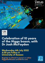 Talk advert:  10 years of Higgs Boson