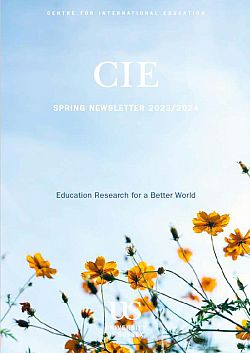 front cover of CIE Newsletter 2024 shows yellow flowers and a blue sky