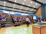 A lecture taking place in the Jubilee theatre