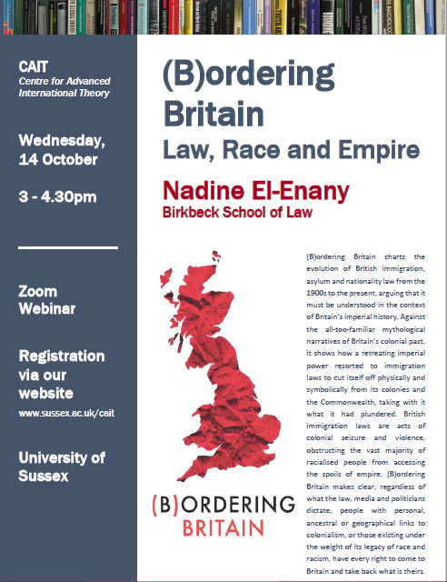 (B)ordering Britain: Law, Race and Empire