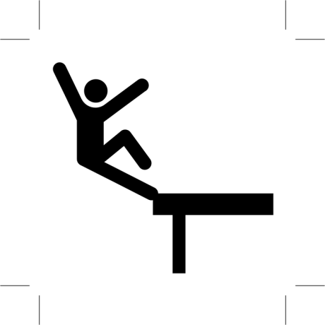 Talking about science Accident falling icon