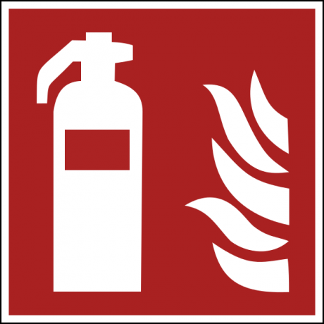 Fire extinguisher sign