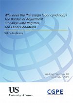 Why does the IMF assign labor conditions? The Burden of Adjustment, Exchange Rate Regimes, and Labor Conditions