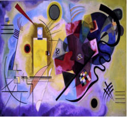 Yellow, Red, Blue by Wassily Kandinsky