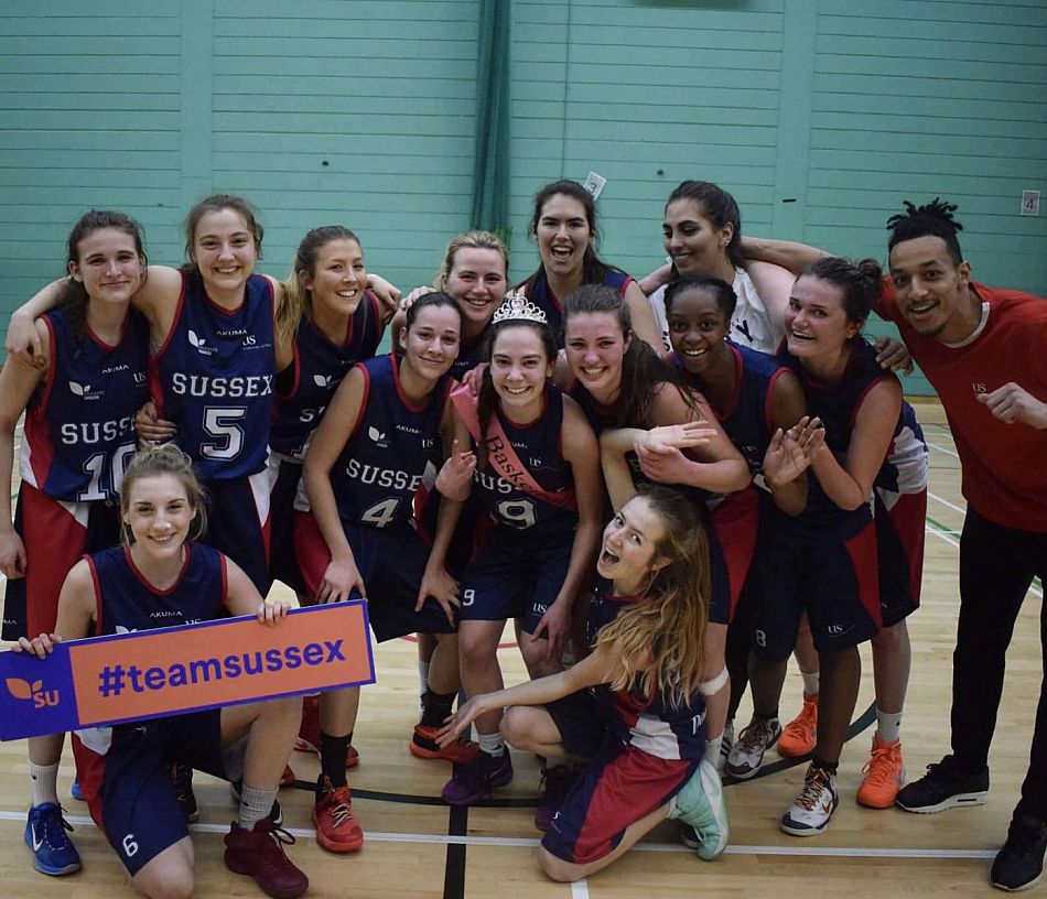 Sussex women's basketball team