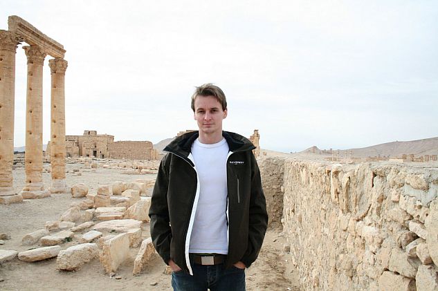Adam Monaghan in Palmyra Syria