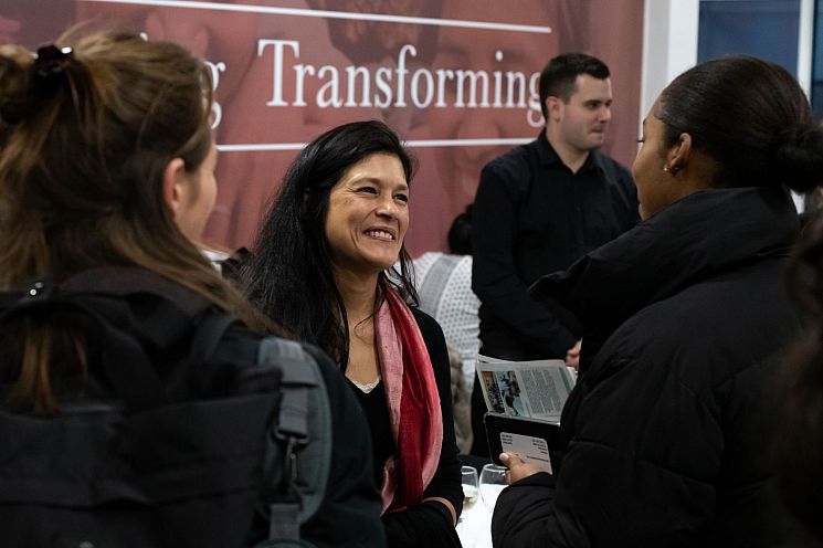 Rejanne speaking to students and staff at Sussex during her 2019 Study Uk Global winners visit to the UK