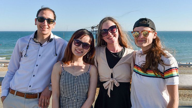 Sussex students at the i360