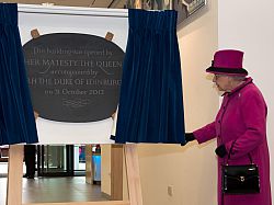 Her Majesty unveils The Keep plaque