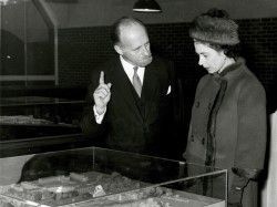 The Queen takes a keen interest in the work of Basil Spence, who designed the Sussex campus