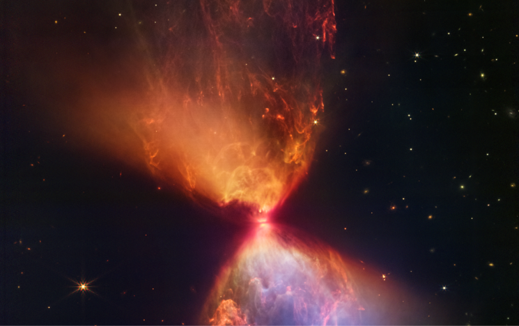 JWST's view of a newly formed star, a protostar.