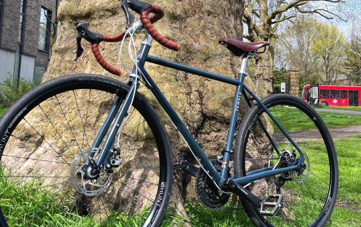 The bicycle Sarah Osborn took on their cycling challenge.