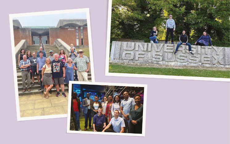 The mountaineering club reunion organised  by Bob Godden. Alumni reunite in Nairobi, Kenya. Physics alumni reunite to celebrate the 20th anniversary of starting at Sussex