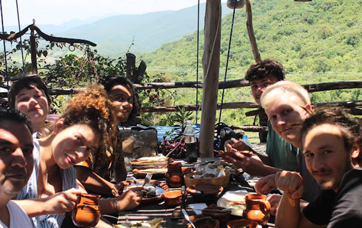 Some of the first cohort of Sussex students at the UNAM Summer School in Taxco, Mexico
