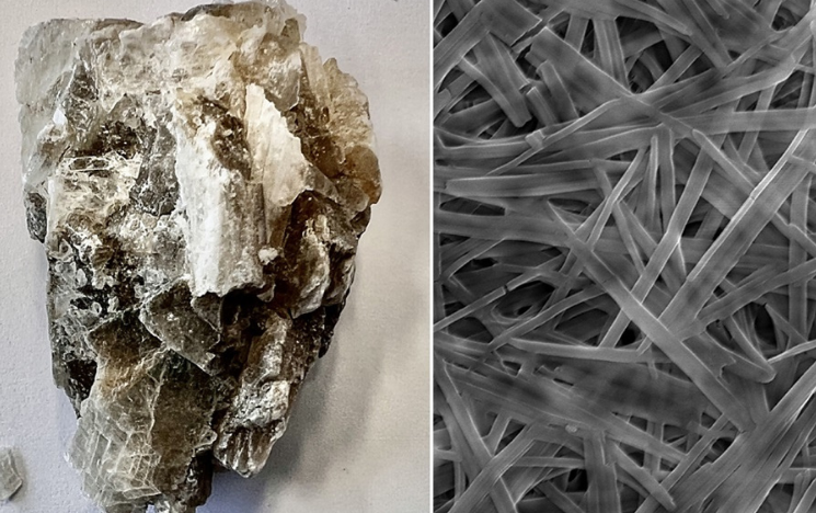 Image shows mars rocks and nanobelts.
