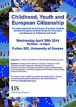 Childhood, Youth and European Citizenship: promo poster