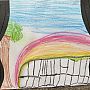 Theo Allard (6) from West Sussex: 'The rainbow in the garden'