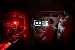 Photo of scientists in lab