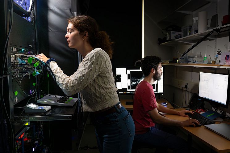 Scientists in lab