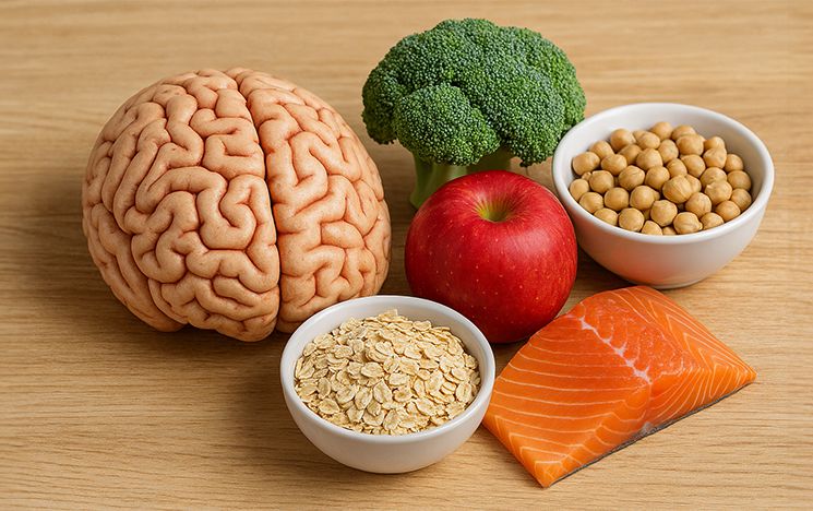 Image of brain and food