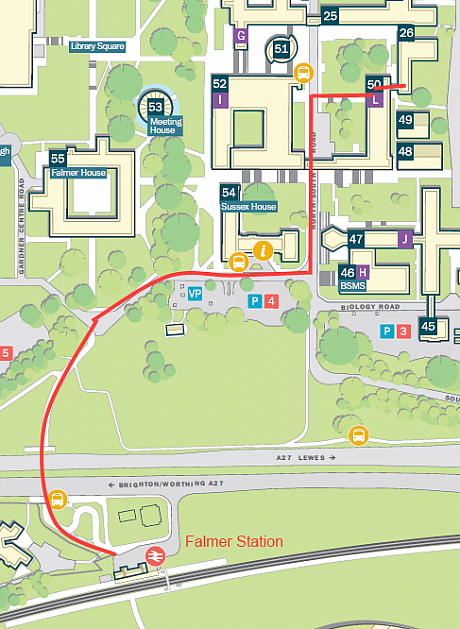 Directions to Astronomy Centre from Station