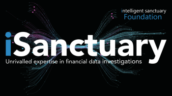 Intelligent Sanctuary Foundation logo. Text reads: iSanctuary. Unrivalled expertise is financial data investigations.