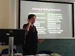 Professor Valerie Hey presenting at CIE Research Day: July 2014