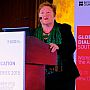 Professor Louise Morley presents at the Global Education Dialogue in New Delhi