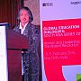 Professor Maithree Wickramasinghe presents at the Global Education Dialogue in New Delhi